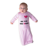 Baby Sleeper Gowns Spanish Mi Tia Me Ama Aunt Loves Me Baby Nightgowns Cotton - Cute Rascals