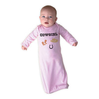 Baby Sleeper Gowns Cowgirl Pictures Hat Boots Horse Shoe Baby Nightgowns Cotton - Cute Rascals