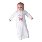 Baby Sleeper Gowns Love You Forever Living Baby You'Ll Be Valentines Love Cotton - Cute Rascals