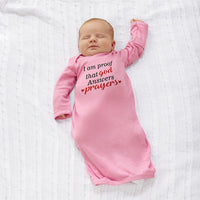 Baby Sleeper Gowns I Am Proof That God Answers Prayers Jewish Baby Nightgowns - Cute Rascals