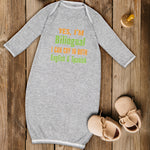 Baby Sleeper Gowns Yes I'M Bilingual I Can Cry in English and Spanish Cotton - Cute Rascals