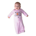 Baby Sleeper Gowns My Aunt in Colorado Loves Me Valentines Love Baby Nightgowns