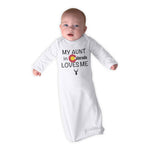 Baby Sleeper Gowns My Aunt in Colorado Loves Me Valentines Love Baby Nightgowns - Cute Rascals