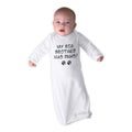 Baby Sleeper Gowns My Big Brother Has Paws Dog Lover Pet Baby Nightgowns Cotton