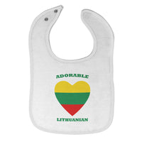 Cloth Bibs for Babies Adorable Lithuanian Heart Countries Baby Accessories - Cute Rascals