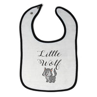 Cloth Bibs for Babies Little Wolf Funny Humor Baby Accessories Cotton - Cute Rascals