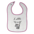 Cloth Bibs for Babies Little Wolf Funny Humor Baby Accessories Cotton