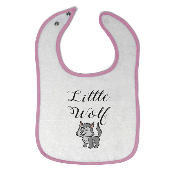 Cloth Bibs for Babies Little Wolf Funny Humor Baby Accessories Cotton - Cute Rascals