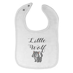 Cloth Bibs for Babies Little Wolf Funny Humor Baby Accessories Cotton - Cute Rascals