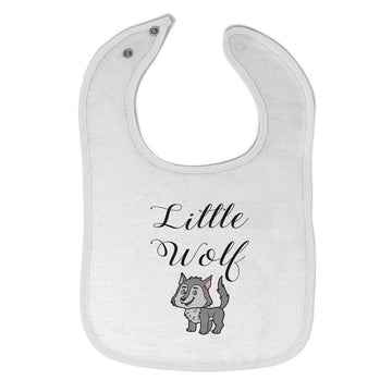 Cloth Bibs for Babies Little Wolf Funny Humor Baby Accessories Cotton