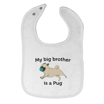 Cloth Bibs for Babies My Brother Is A Pug Dog Lover Pet Baby Accessories Cotton