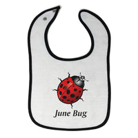 Cloth Bibs for Babies June Bug Ladybug Baby Accessories Burp Cloths Cotton - Cute Rascals