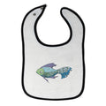 Cloth Bibs for Babies Tropical Fish Blue Purple Fins Animals Ocean Sea Life