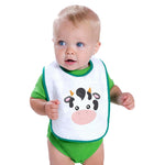 Cloth Bibs for Babies Cow Face Farm Baby Accessories Burp Cloths Cotton - Cute Rascals