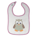 Cloth Bibs for Babies Owl Toy Blue Gray Baby Accessories Burp Cloths Cotton