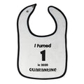 Cloth Bibs for Babies I Turned 1 2020 Quarantine Birthday Year Old Cotton