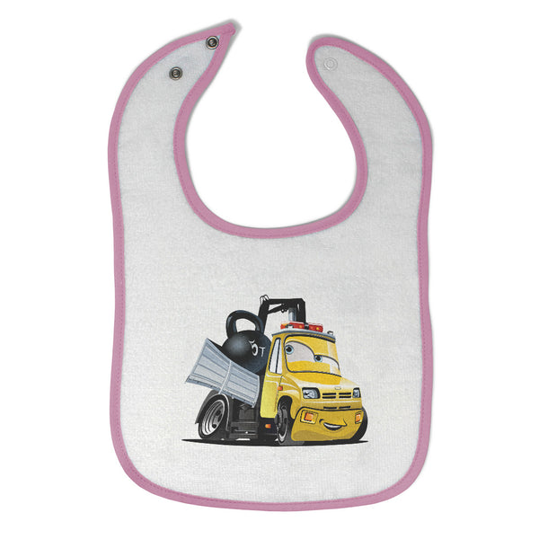 Cloth Bibs for Babies Tow Truck Carrying Weight Trucks Baby Accessories Cotton - Cute Rascals