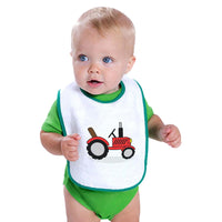 Cloth Bibs for Babies Tractor Red Open Roof Car Auto Baby Accessories Cotton - Cute Rascals