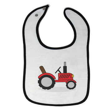 Cloth Bibs for Babies Tractor Red Open Roof Car Auto Baby Accessories Cotton