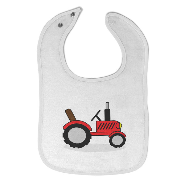 Cloth Bibs for Babies Tractor Red Open Roof Car Auto Baby Accessories Cotton - Cute Rascals