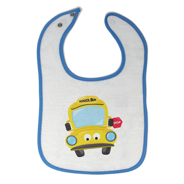 Cloth Bibs for Babies School Bus 2 Baby Accessories Burp Cloths Cotton - Cute Rascals