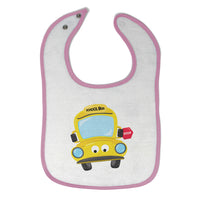 Cloth Bibs for Babies School Bus 2 Baby Accessories Burp Cloths Cotton - Cute Rascals