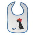 Cloth Bibs for Babies Penguin Playing Hockey Cartoon Character Baby Accessories