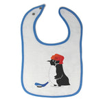 Cloth Bibs for Babies Penguin Playing Hockey Cartoon Character Baby Accessories - Cute Rascals