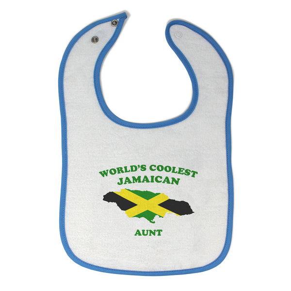 Cloth Bibs for Babies Worlds Coolest Jamaican Aunt Countries Baby Accessories - Cute Rascals