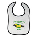 Cloth Bibs for Babies Worlds Coolest Jamaican Aunt Countries Baby Accessories