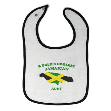 Cloth Bibs for Babies Worlds Coolest Jamaican Aunt Countries Baby Accessories