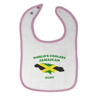 Cloth Bibs for Babies Worlds Coolest Jamaican Aunt Countries Baby Accessories - Cute Rascals
