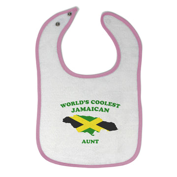 Cloth Bibs for Babies Worlds Coolest Jamaican Aunt Countries Baby Accessories