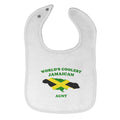 Cloth Bibs for Babies Worlds Coolest Jamaican Aunt Countries Baby Accessories