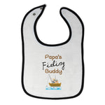 Cloth Bibs for Babies Papa's Fishing Buddy Dad Father's Day Baby Accessories - Cute Rascals