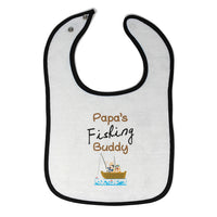 Cloth Bibs for Babies Papa's Fishing Buddy Dad Father's Day Baby Accessories - Cute Rascals