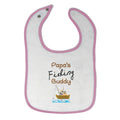 Cloth Bibs for Babies Papa's Fishing Buddy Dad Father's Day Baby Accessories