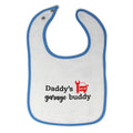Cloth Bibs for Babies Daddy's Garage Buddy Mechanic Dad Father's Day Cotton