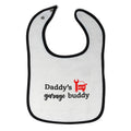 Cloth Bibs for Babies Daddy's Garage Buddy Mechanic Dad Father's Day Cotton
