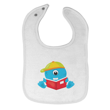 Cloth Bibs for Babies Student Monster Blue Characters Monsters Baby Accessories