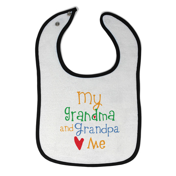 Cloth Bibs for Babies My Grandpa and Grandma Loves Me Grandparents Cotton - Cute Rascals