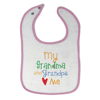Cloth Bibs for Babies My Grandpa and Grandma Loves Me Grandparents Cotton - Cute Rascals