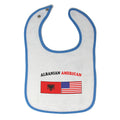 Cloth Bibs for Babies Albanian American Countries Baby Accessories Cotton