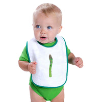 Cloth Bibs for Babies Asparagus with Face Food & Beverage Vegetables Cotton - Cute Rascals