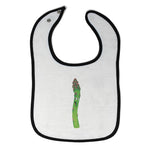 Cloth Bibs for Babies Asparagus with Face Food & Beverage Vegetables Cotton - Cute Rascals