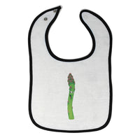 Cloth Bibs for Babies Asparagus with Face Food & Beverage Vegetables Cotton - Cute Rascals