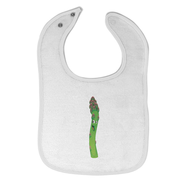 Cloth Bibs for Babies Asparagus with Face Food & Beverage Vegetables Cotton - Cute Rascals