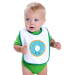 Cloth Bibs for Babies Blue Donuts Eyes Food and Beverages Desserts Cotton - Cute Rascals