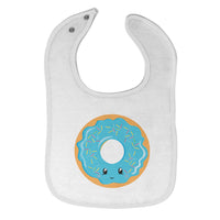 Cloth Bibs for Babies Blue Donuts Eyes Food and Beverages Desserts Cotton - Cute Rascals