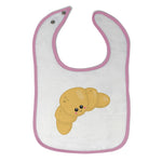 Cloth Bibs for Babies Croissant A Food and Beverages Bread Baby Accessories - Cute Rascals